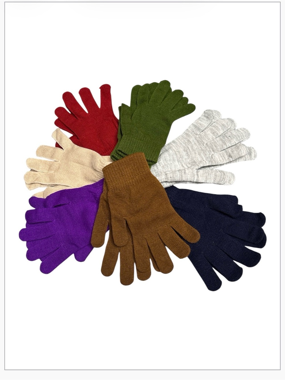 Cozy Fall/Winter Essentials: Premium Multi-Color Knit Glove Set
